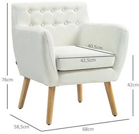 Poltrona de Sala de Estar Poltrona para Dormitório com Apoio para os B