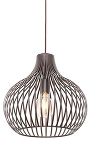 Candeeiro de suspensão moderno castanho 38 cm - Saffira Moderno