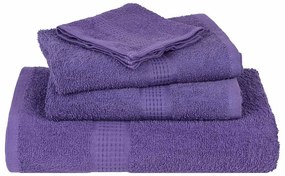 Toalhas de banho 10 pcs 100x150 cm 360gsm 100% algodão roxo