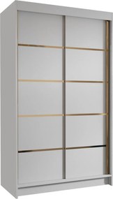 Roupeiro Closico 189, Branco, 200x100x58cm, 89 kg, Portas para roupeiro: Deslizante