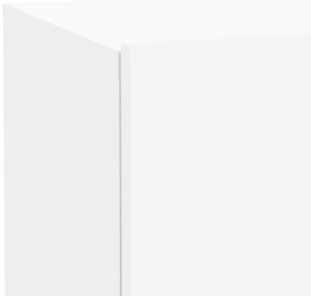 Mesa de cabeceira com luzes LED 70x36x40,5 cm branco