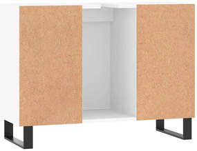 Armário de casa de banho 80x33x60 cm derivados madeira branco