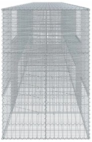 Cesto gabião com cobertura 900x100x150 cm ferro galvanizado