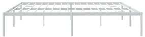 Estrutura de cama metal 200x200 cm branco