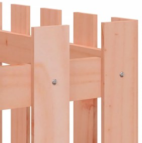Canteiro elevado c/ design de cerca 150x50x70cm madeira douglas
