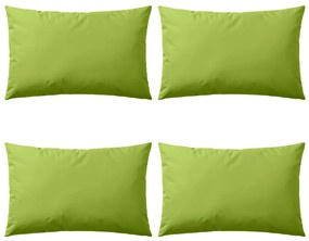 Almofadas para exterior 4 pcs 60x40 cm verde maçã