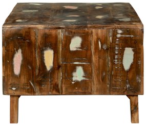 Mesa de Café 90x50x35 cm Madeira Recuperada Sólida