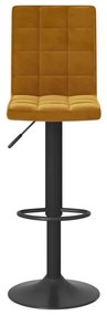 Bancos de bar 2 pcs veludo castanho