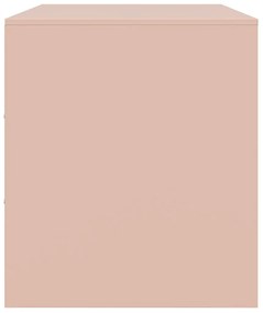 Móvel de TV 67x39x44 cm aço rosa