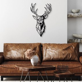Acessório Decorativo de Parede em Metal Model-599 – Preto – 42 x 70 cm