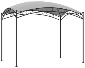 Outsunny Pérgola para Jardim 3x2 m Pérgola de Exterior com Toldo em Forma de Cúpula Elegante e Estrutura Metálica Impermeável Cinzento