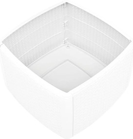 Mesa de apoio 54x54x36,5 cm plástico branco