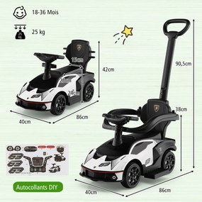 Quadriciclo elétrico infantil de 12 V com velocidade de 2,2/4,3 km/h e buzina, música e luzes LED, quadriciclo elétrico verde