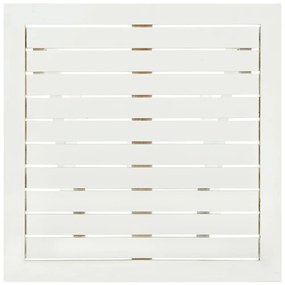 Mesa de bistrô 46x46x47 cm madeira de acácia sólida branco