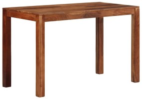 Mesa de jantar 120x60x76 cm madeira maciça de acácia