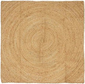 vidaXL Tapetes de área Quadrado Castanho 160 x 160 cm Juta