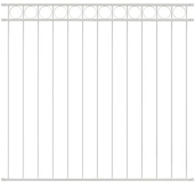 Painel de Cerca de Aço Branco 1,7m x 1,5m