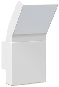 Candeeiros parede LED p/ exterior 2 pcs alumínio fundido branco