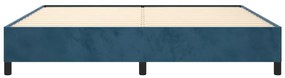 Estrutura de cama sem colchão 200x200 cm veludo azul-escuro