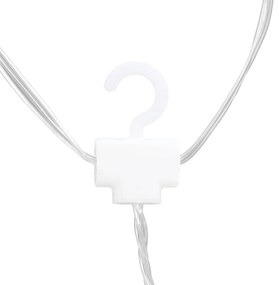 Estrelas e luas de luz + controlo remoto 345 LEDs branco quente