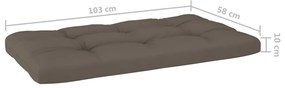 6 pcs conjunto lounge paletes pinho impregnado castanho mel