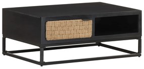 Mesa de centro 90x60x35 cm madeira de mangueira maciça