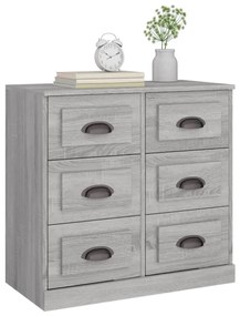 Aparador 70x35,5x67,5 cm derivados de madeira cinzento sonoma