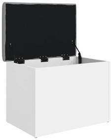 Banco de arrumação 62x42x45 cm derivados de madeira branco