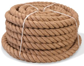 vidaXL Corda 100% juta 30 mm 50 m