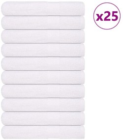 vidaXL Toalhas de sauna FROGN 25 pcs 80x200 cm 360 g/m² branco
