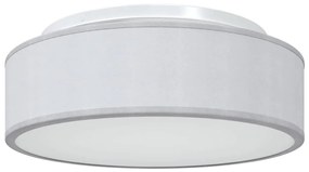 Luzes de Teto Embutidas Cinza Ø 38 cm Tecido E27