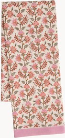 Toalha de mesa artesanal com padrão floral Melon