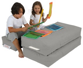 Cadeira de Jardim Kids Double Seat Pouf – Fumado – 100x50x40 cm | Trib