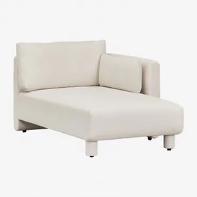 Módulo Chaise Longue Direito Para Sofá Modular Em Tecido Artemisa Bouclé Bouclé Creme Bege - Sklum