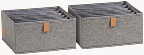 Organizadores com 6 compartimentos Premium, conjunto de 2