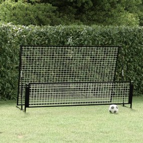 93373 vidaXL Baliza de futebol com ressalto 2 em 1 202x104x120 cm aço