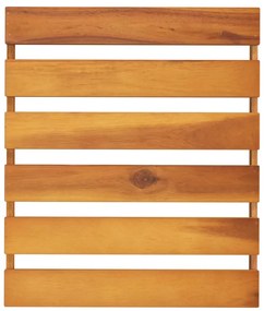 Prateleira dobrável 3 níveis 43x31x63 cm acácia maciça castanho