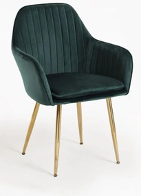 Pack 4 Cadeiras Chic Golden - Verde