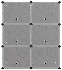 Sapateira 84,5x31x93,5 cm PP preto