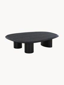 Mesa de centro oval em madeira Tirano