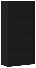Arquivador 90x40x220 cm aço preto