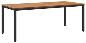 Conjunto de Jantar para Jardim Conjunto de 4 Cinza, Castanho