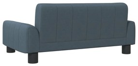Sofá infantil 70x45x30 cm tecido cinzento-escuro