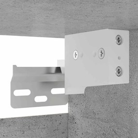 Móvel de TV de parede 2 pcs 30,5x30x30 cm cinzento cimento