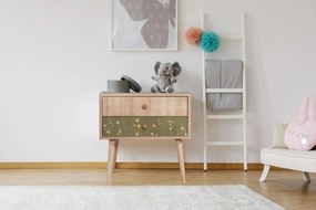 Mesa de Cabeceira City Two – Multicolor – 60x61x40 cm