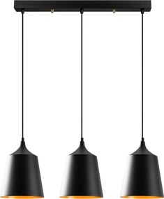 Candeeiro de Teto Dodo – Preto – 70 x 20 cm