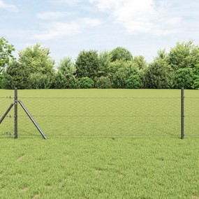 Cerca Hexagonal Cinza 0.8x100 m Aço