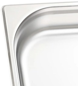 Recipientes gastronorm 4 pcs GN 1/1 65 mm aço inoxidável