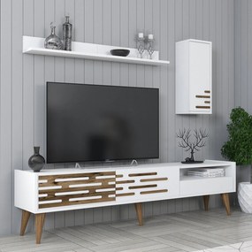 Unidade de TV Valensiya – Branco – 180 cm x 35 cm x 45 cm