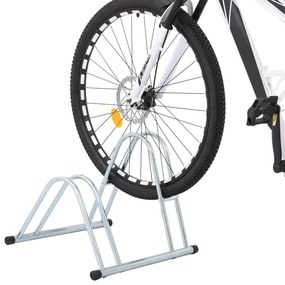 Suporte independente para 2 bicicletas aço galvanizado